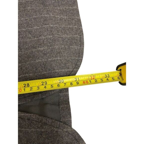 Massimo Dutti Womens Wool Blazer Jacket EU 42 US 10 Mink Pinstripe 6015/717 NWT - Picture 11 of 12